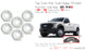 16" Set of 6 Brand New 16x6 Dually Steel Wheel For 1992-2007 Ford E350 E450SD VAN DRW OEM Quality Replacement Rim