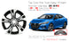 16" Single 16x6.5 Machined Black Alloy Wheel For Nissan Sentra 2020-2022 OEM Quality Replacement Rim