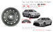 16" 16x6.5 Single 5x100mm Black Steel Wheel For Toyota Corolla Matrix 2009-2019 OEM Quality Replacement Rim