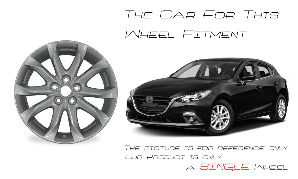 New Single 18" 18X7 Wheel For Mazda 3 2014 2015 2016 SILVER OEM Quality Replacement Rim
