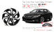 17" Brand New Single 17x7.5 Alloy Wheel for Honda Accord 2016 2017 Machined Black OEM Quality Replacement Rim