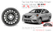 15" Single 15X5.5 Black Steel Wheel For Nissan Versa 2013-2019 OEM Quality Replacement Rim