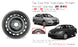 16" Single 16x6.5 Black Steel Wheel For Nissan Sentra 2013-2019 OEM Quality Replacement Rim
