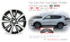 19" Single 19x7 Machined Black Alloy Wheel For Nissan Rogue 2017-2020 OEM Quality Replacement Rim