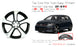 For Volkswagen Golf GTI New Single OEM Design Wheel 18" 18x7.5 2014-2020 Machined Black Replacement Rim