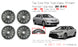 16" 16x6.5 Set of 4 5x100mm Black Steel Wheels For Toyota Corolla Matrix 2009-2019 OEM Quality Replacement Rim