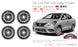 15" 15X5.5 Set of 4 Black Steel Wheels For Nissan Versa 2013-2019 OEM Quality Replacement Rim