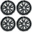 18" 18x8 Set of 4 New GLOSS Black Alloy Wheels For 2018-2022 Toyota Camry OEM Quality Replacement Rim