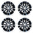 18" 18x8 Set of 4 New Machined Black Alloy Wheels For 2018-2022 Toyota Camry OEM Quality Replacement Rim