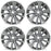 19" SET OF 4 19x8 Dark Grey Wheels For 2019-2021 Nissan ALTIMA OEM Quality Replacement Rim