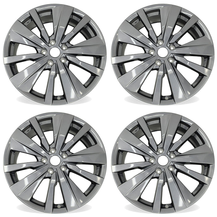 19" SET OF 4 19x8 Dark Grey Wheels For 2019-2021 Nissan ALTIMA OEM Quality Replacement Rim
