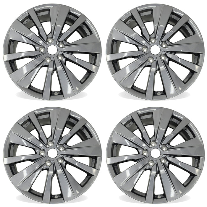 19" SET OF 4 19x8 Dark Grey Wheels For 2019-2021 Nissan ALTIMA OEM Quality Replacement Rim