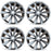 21" Set of 4 21x8.5 Charcoal Alloy Front and Rear Wheels For Tesla Model S 2012-2017 OEM Quality Replacement Rim 98727 6005868