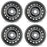 16" 16x6.5 Set of 4 Black Steel Wheels For Nissan Sentra 2013-2019 OEM Quality Replacement Rim