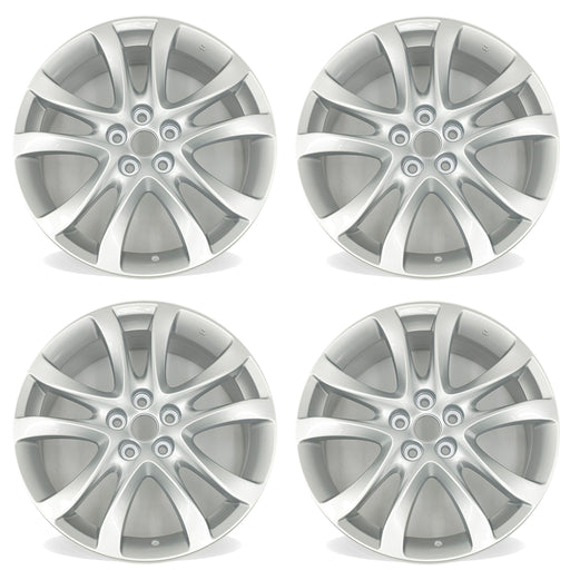 19" SET OF 4 19x7.5 Alloy Wheels for Mazda 6 2014-2017 Silver OEM Quality Replacement Rim