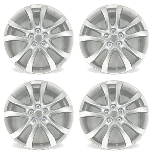 19" SET OF 4 19x7.5 Alloy Wheels for Mazda 6 2014-2017 Silver OEM Quality Replacement Rim