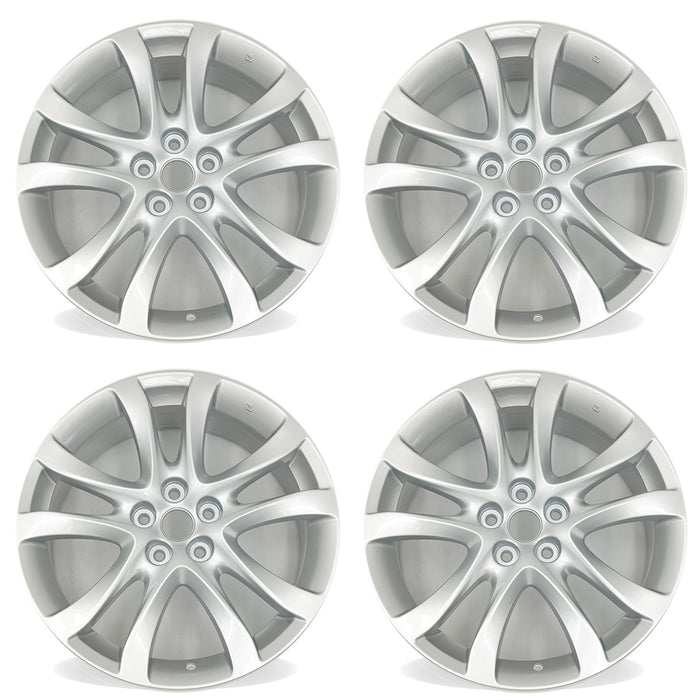 19" SET OF 4 19x7.5 Alloy Wheels for Mazda 6 2014-2017 Silver OEM Quality Replacement Rim