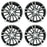 16" Set of 4 16X6.5  Machined GREY Wheels For 2016-2019 Toyota Corolla OEM Quality Replacement Rim