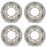 16" Set of 4 16x6 White Steel Wheels For ISUZU NPR NPR-HD NQR 1995-2023 OEM Quality Replacement Rim 8971451132