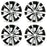 19" Set of 4 19X8 Machined Black Alloy Wheels For Nissan Altima 2019-2022 OEM Quality Replacement Rim
