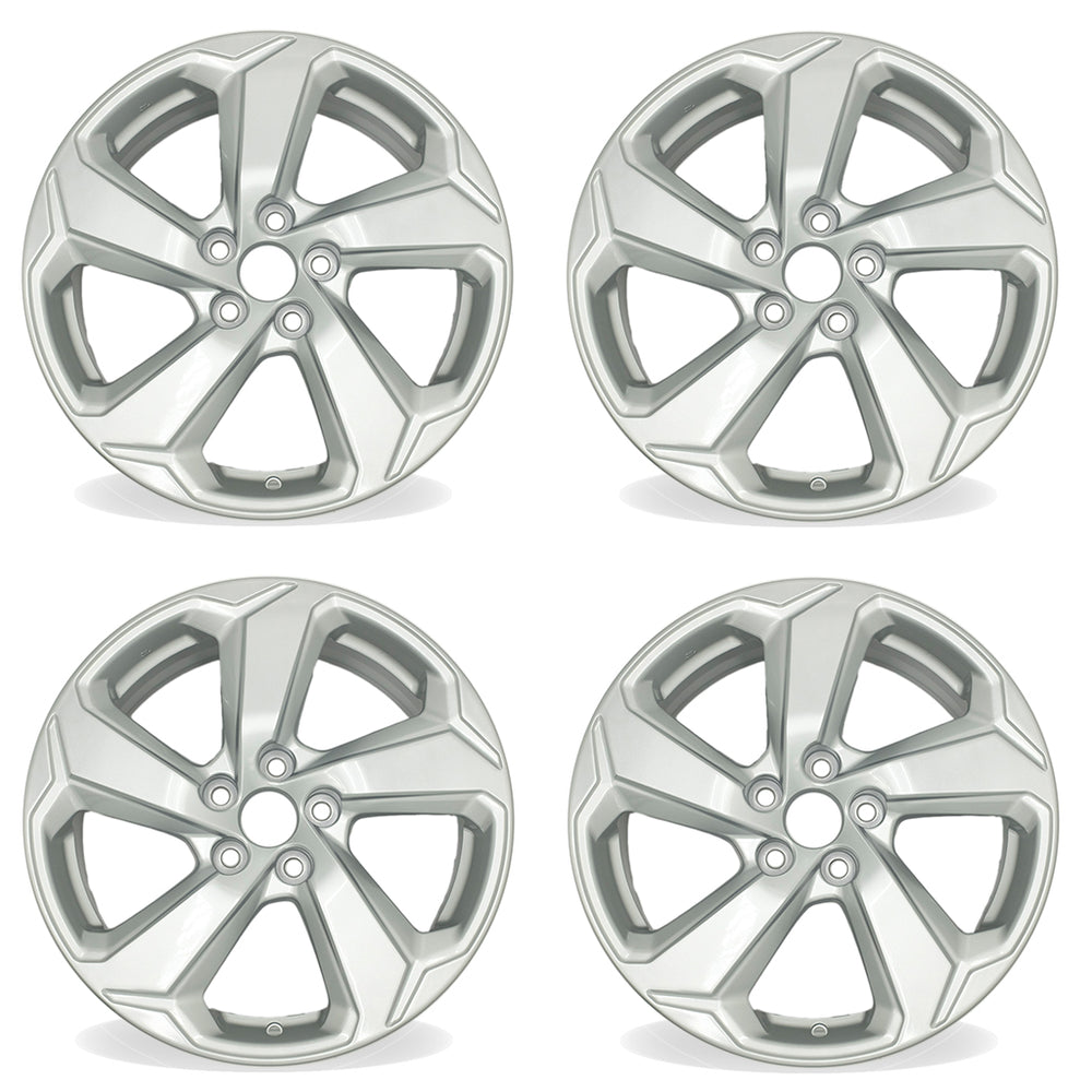 18" Set of 4 18x7 Silver Alloy Wheels For Toyota RAV4 2019-2022 OEM Quality Replacement Rim