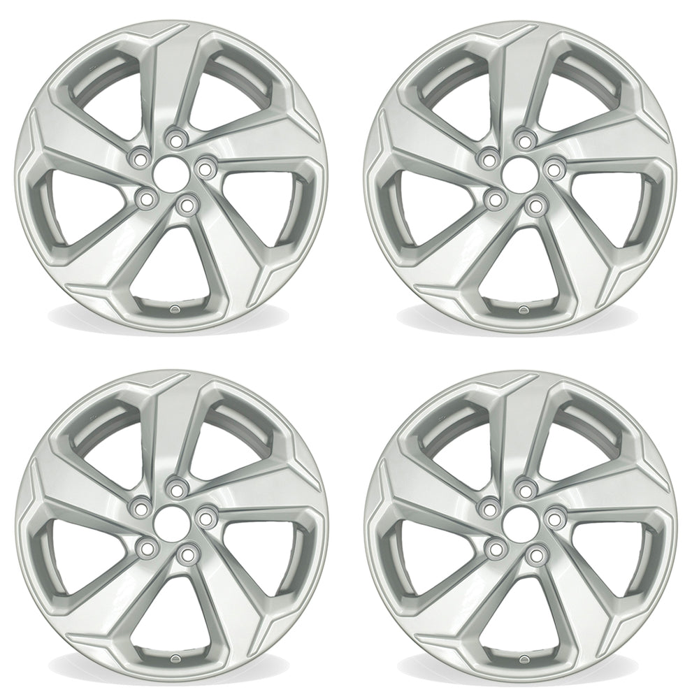 18" Set of 4 18x7 Silver Alloy Wheels For Toyota RAV4 2019-2022 OEM Quality Replacement Rim