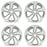 18" Set of 4 18x7 Silver Alloy Wheels For Toyota RAV4 2019-2022 OEM Quality Replacement Rim