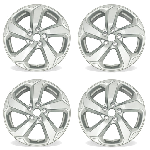 18" Set of 4 18x7 Silver Alloy Wheels For Toyota RAV4 2019-2022 OEM Quality Replacement Rim