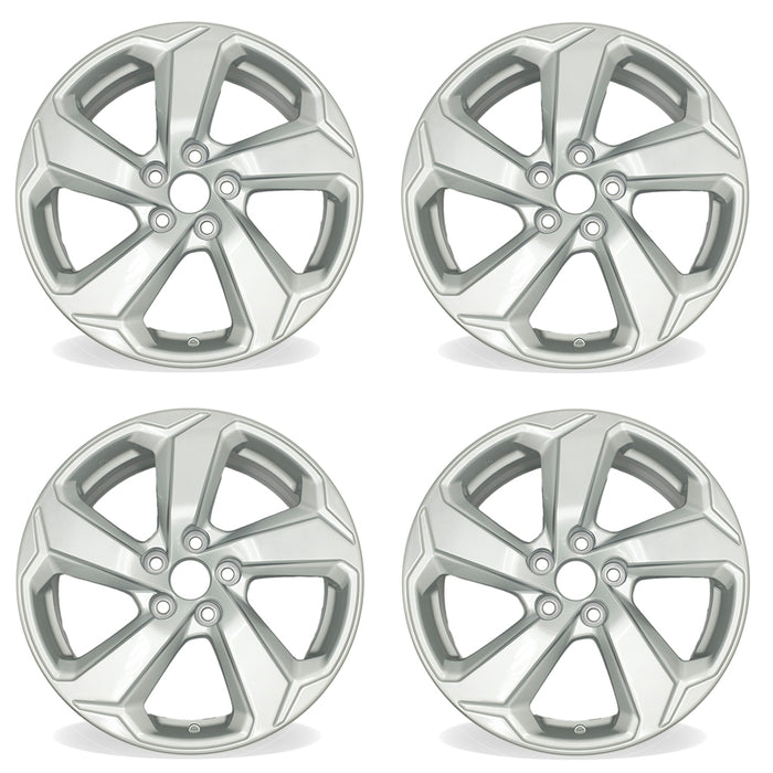 18" Set of 4 18x7 Silver Alloy Wheels For Toyota RAV4 2019-2022 OEM Quality Replacement Rim