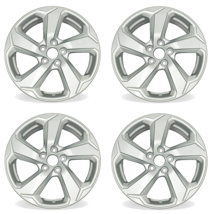 18" Set of 4 18x7 Silver Alloy Wheels For Toyota RAV4 2019-2022 OEM Quality Replacement Rim