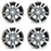 18" 18x8.5 Set of 4 Alloy Wheels for 2014 2015 2016 Mercedes-Benz E-Class E350 E400 Machined GREY OEM Quality Replacement RIM