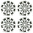16" Set of 4 16X6.5 Machined Grey Alloy Wheels For Honda Civic 2009-2011 OEM Quality Replacement Rim