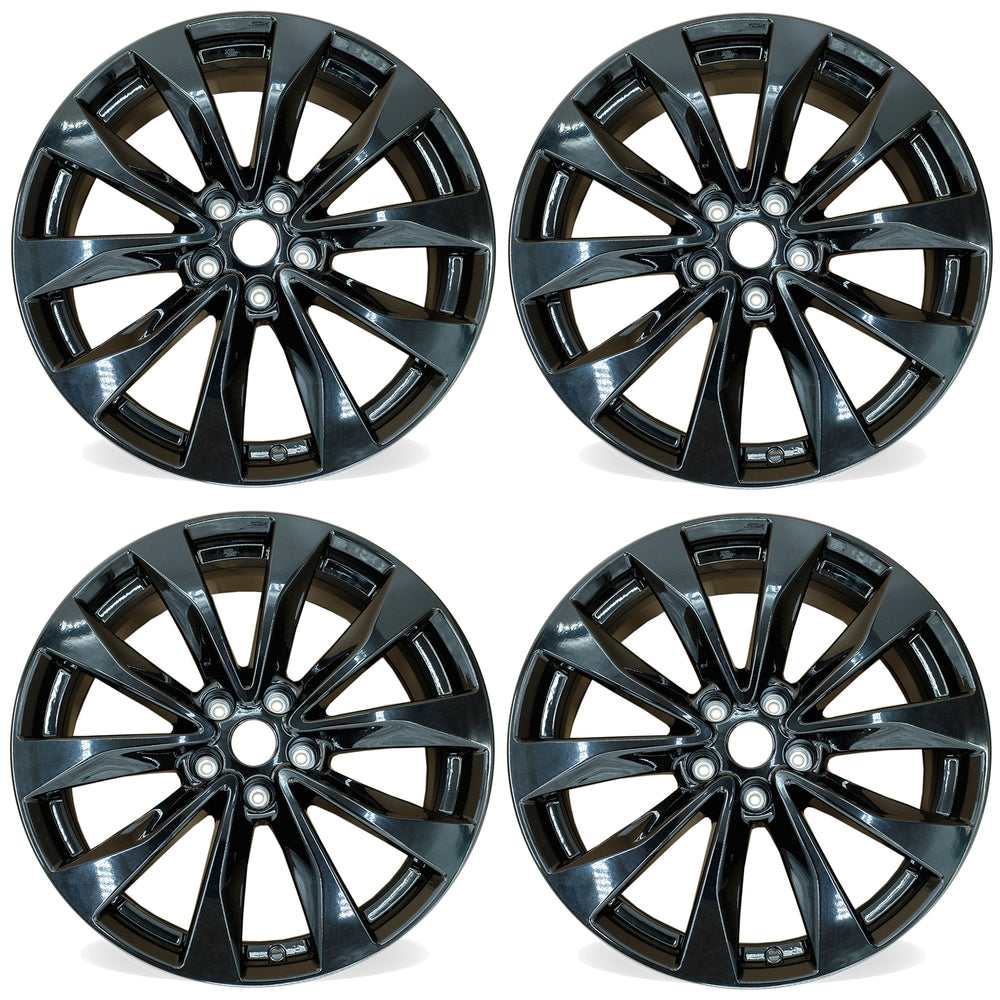 19” Set of 4 19x8.5 Gloss Black Wheels for Nissan Maxima 2016-2018 OE Style Replacement Rim