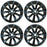 19” Set of 4 19x8.5 Gloss Black Wheels for Nissan Maxima 2016-2018 OE Style Replacement Rim