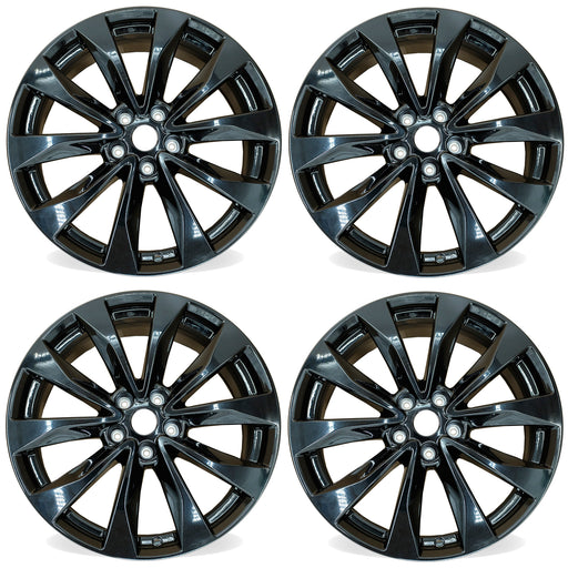 19” Set of 4 19x8.5 Gloss Black Wheels for Nissan Maxima 2016-2018 OE Style Replacement Rim