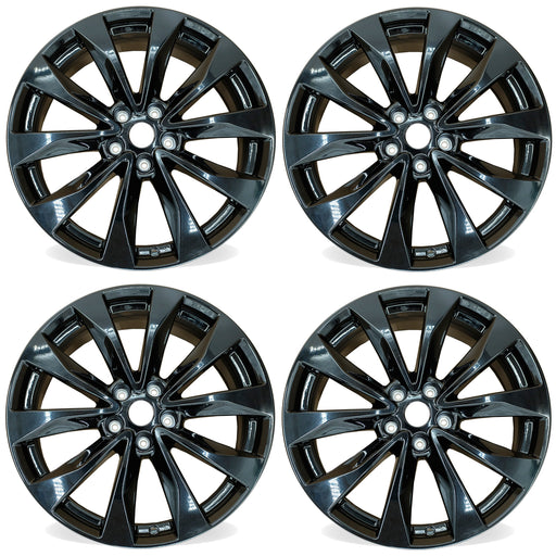 19” Set of 4 19x8.5 Gloss Black Wheels for Nissan Maxima 2016-2018 OE Style Replacement Rim