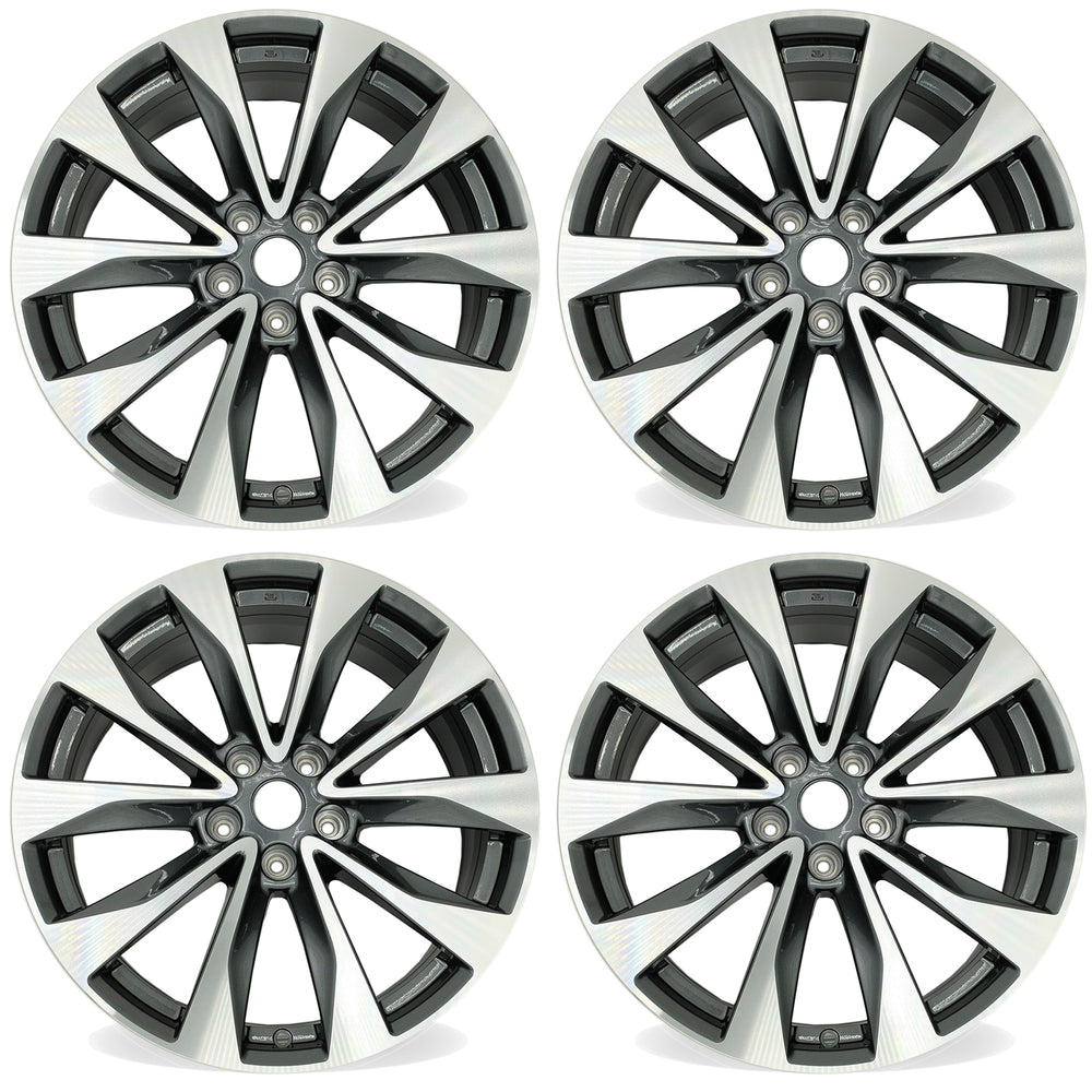 19” Set of 4 19x8.5 Machined Grey Wheels for Nissan Maxima 2016-2018 OE Style Replacement Rim
