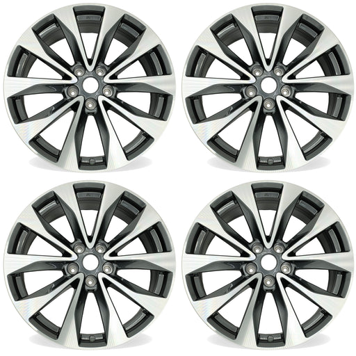 19” Set of 4 19x8.5 Machined Grey Wheels for Nissan Maxima 2016-2018 OE Style Replacement Rim