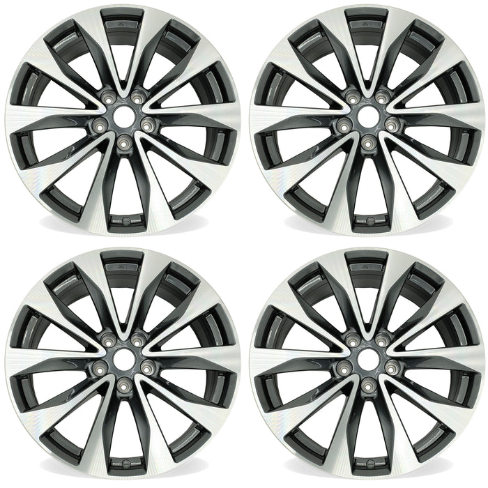 19” Set of 4 19x8.5 Machined Grey Wheels for Nissan Maxima 2016-2018 OE Style Replacement Rim