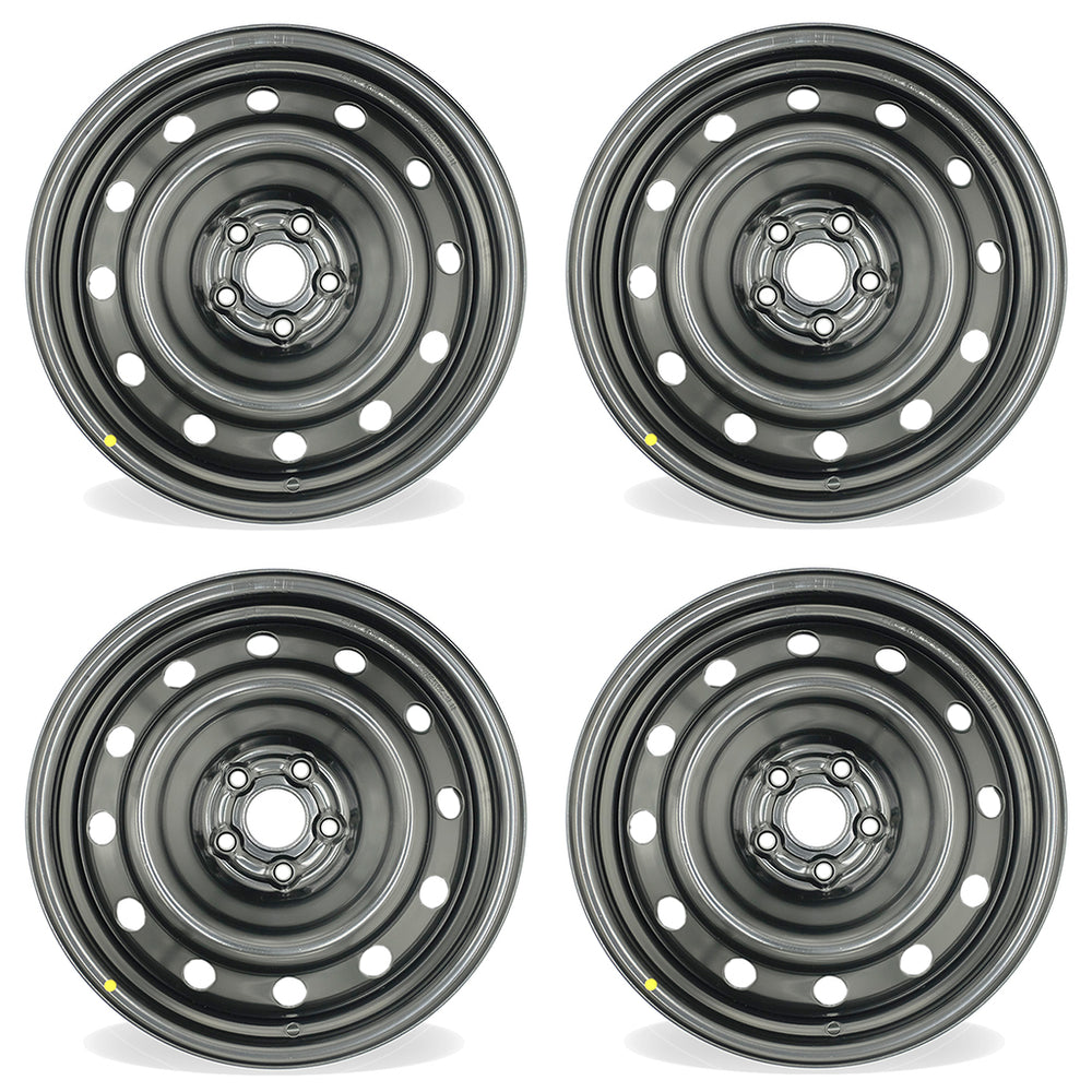 16" 16x6.5 Set of 4 5x100mm Black Steel Wheels For Toyota Corolla Matrix 2009-2019 OEM Quality Replacement Rim