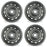 16" 16x6.5 Set of 4 5x100mm Black Steel Wheels For Toyota Corolla Matrix 2009-2019 OEM Quality Replacement Rim