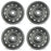 16" 16x6.5 Set of 4 4x100mm Black Steel Wheels For Toyota Corolla Matrix 2009-2019 OEM Quality Replacement Rim
