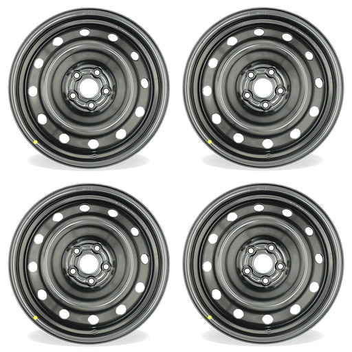16" 16x6.5 Set of 4 5x100mm Black Steel Wheels For Toyota Corolla Matrix 2009-2019 OEM Quality Replacement Rim