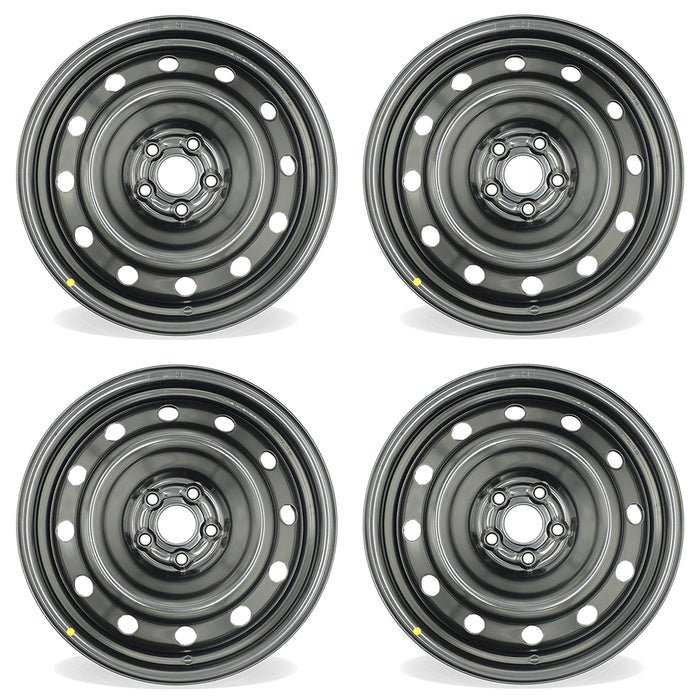 16" 16x6.5 Set of 4 5x100mm Black Steel Wheels For Toyota Corolla Matrix 2009-2019 OEM Quality Replacement Rim