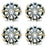 18" SET OF 4 New 18x8 Alloy Wheels For 2013-2015 Honda Accord Machined GREY OEM Quality Replacement Rim