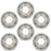 16" Set of 6 16x6 White Steel Wheels For ISUZU NPR NPR-HD NQR 1995-2023 OEM Quality Replacement Rim 8971451132