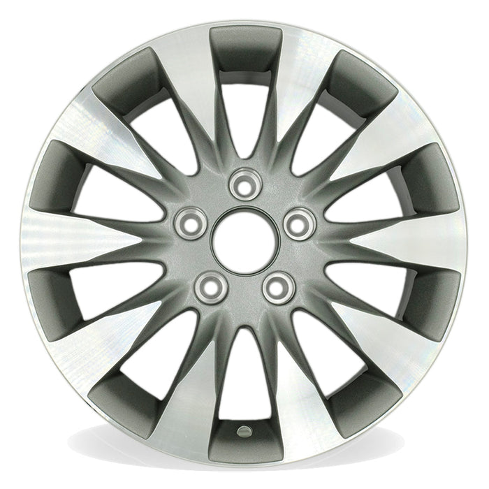 16" Set of 4 16X6.5 Machined Grey Alloy Wheels For Honda Civic 2009-2011 OEM Quality Replacement Rim