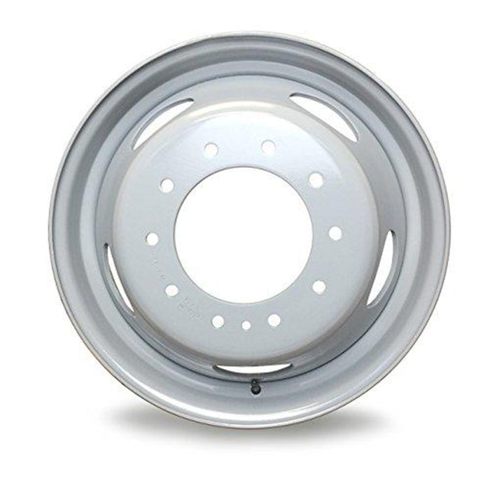 Brand New Single 19.5" 19.5x6 10 Lug Steel Wheel for Dodge RAM 4500 5500 2008-2020 Super Duty Dually Gray OEM Quality Replacement Rim