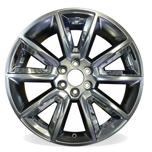 22" New Single Wheel For 2015-2020 Chevy Silverado 1500 Suburban Tahoe Hyper Silver OEM Quality Replacement Rim