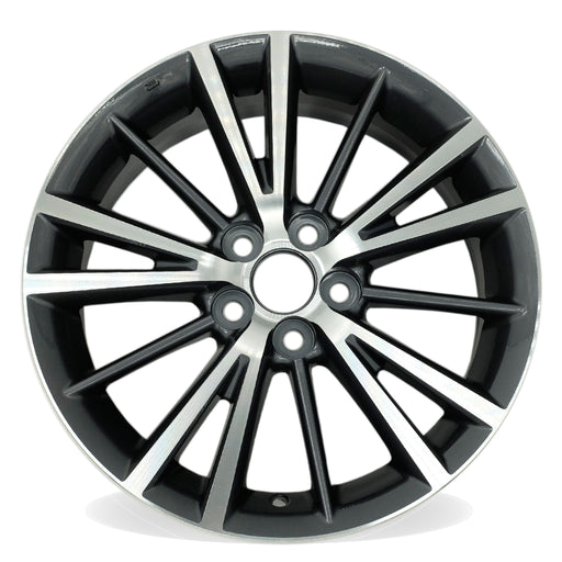 16" NEW Single 16X6.5  Machined GREY Wheel For 2016-2019 Toyota Corolla OEM Quality Replacement Rim